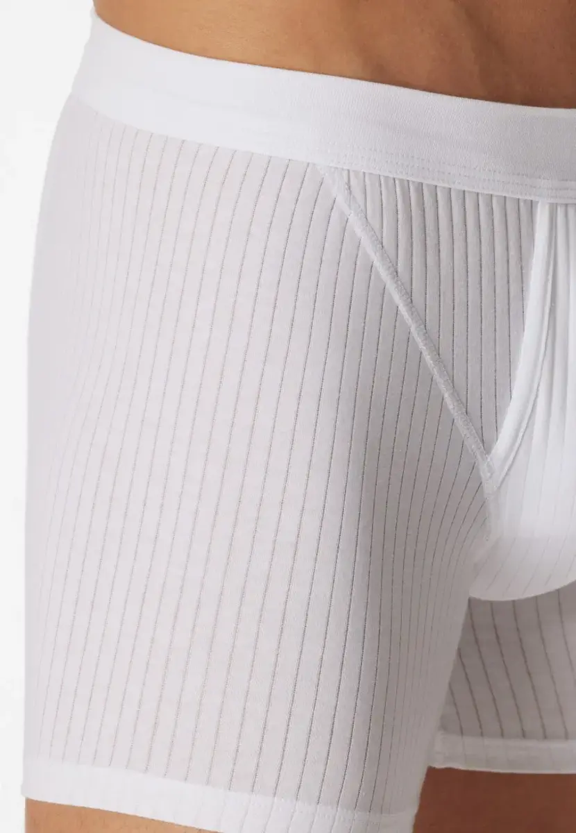 Schiesser 2-Pack heren boxershort Gulp - Authentic - Elastisch katoenen heren onderbroek met sluiting Schiesser 2-Pack heren boxershort Gulp - Authentic - Elastisch katoenen heren onderbroek met sluiting