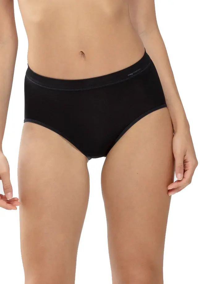 Mey Emotion - dames taille slip viscose - Comfortabele hoge dames onderbroek - Katoenen kruisje