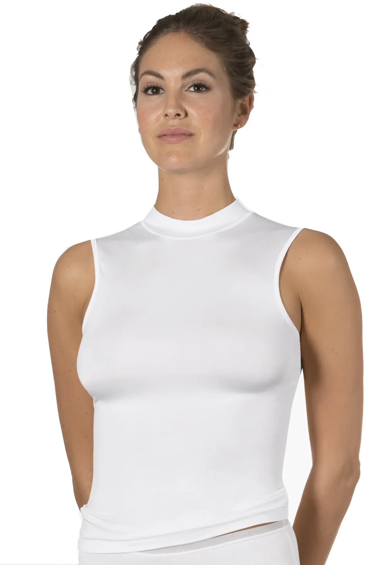 Nina von C top met sta kraag - Blazershirt - Dames ondershirt met hoge hals
