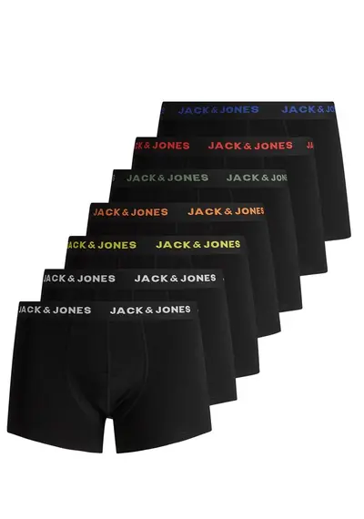Jack & Jones 7-Pack heren boxershort - Black Jack & Jones 7-Pack heren boxershort - Black