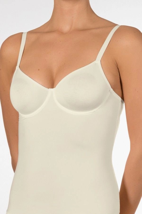 Nina von C BH hemdje met beugel zonder vulling - Secret shape - Zwart - Wit - Creme