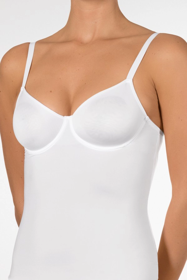 Nina von C BH hemdje met beugel zonder vulling - Secret shape - Zwart - Wit - Creme
