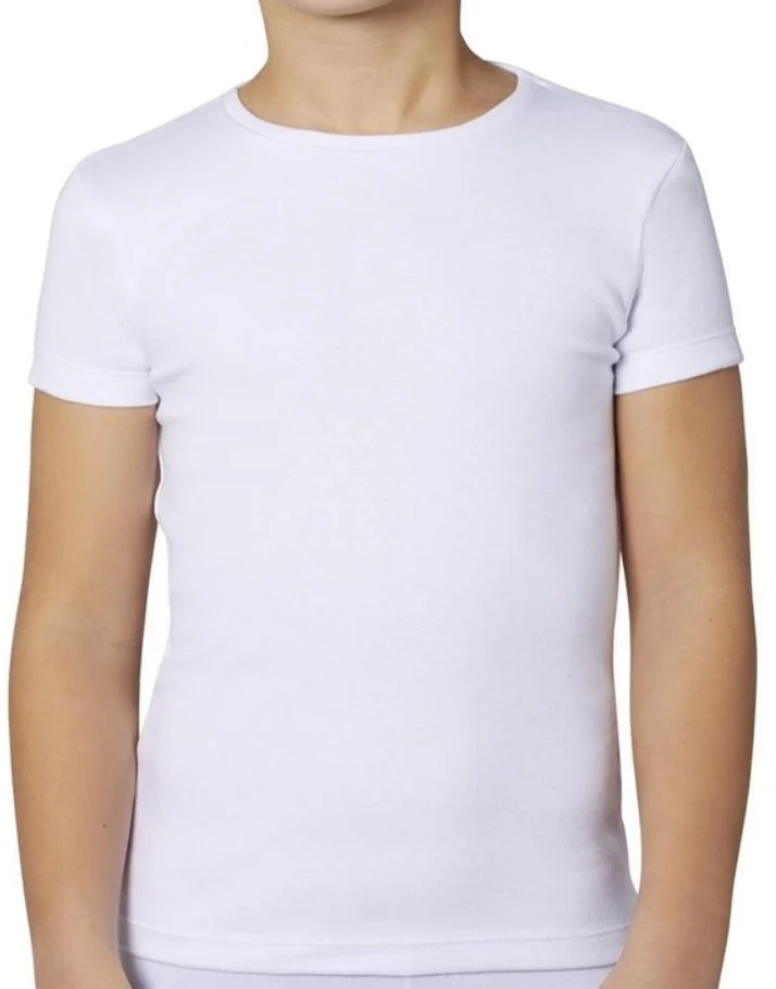 Beeren kinder/ jongens T-shirt korte mouw - Ondershirt naadloos - 100% katoen
