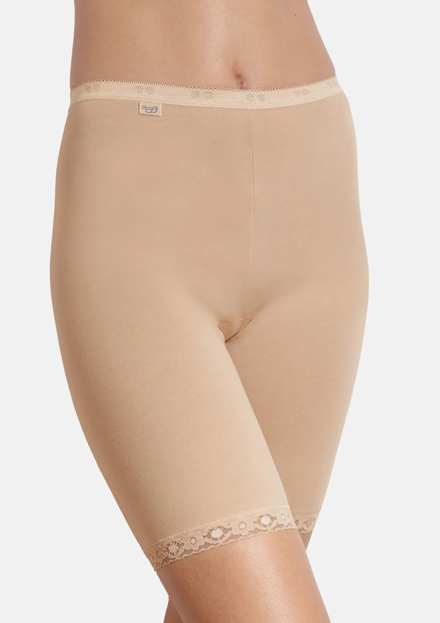 Sloggi Basic Long Dames - Boxershort lange pijpjes - Broekje voor onder jurk - Katoen