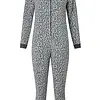 Cocodream meisjes onesie Fleece - Leopard