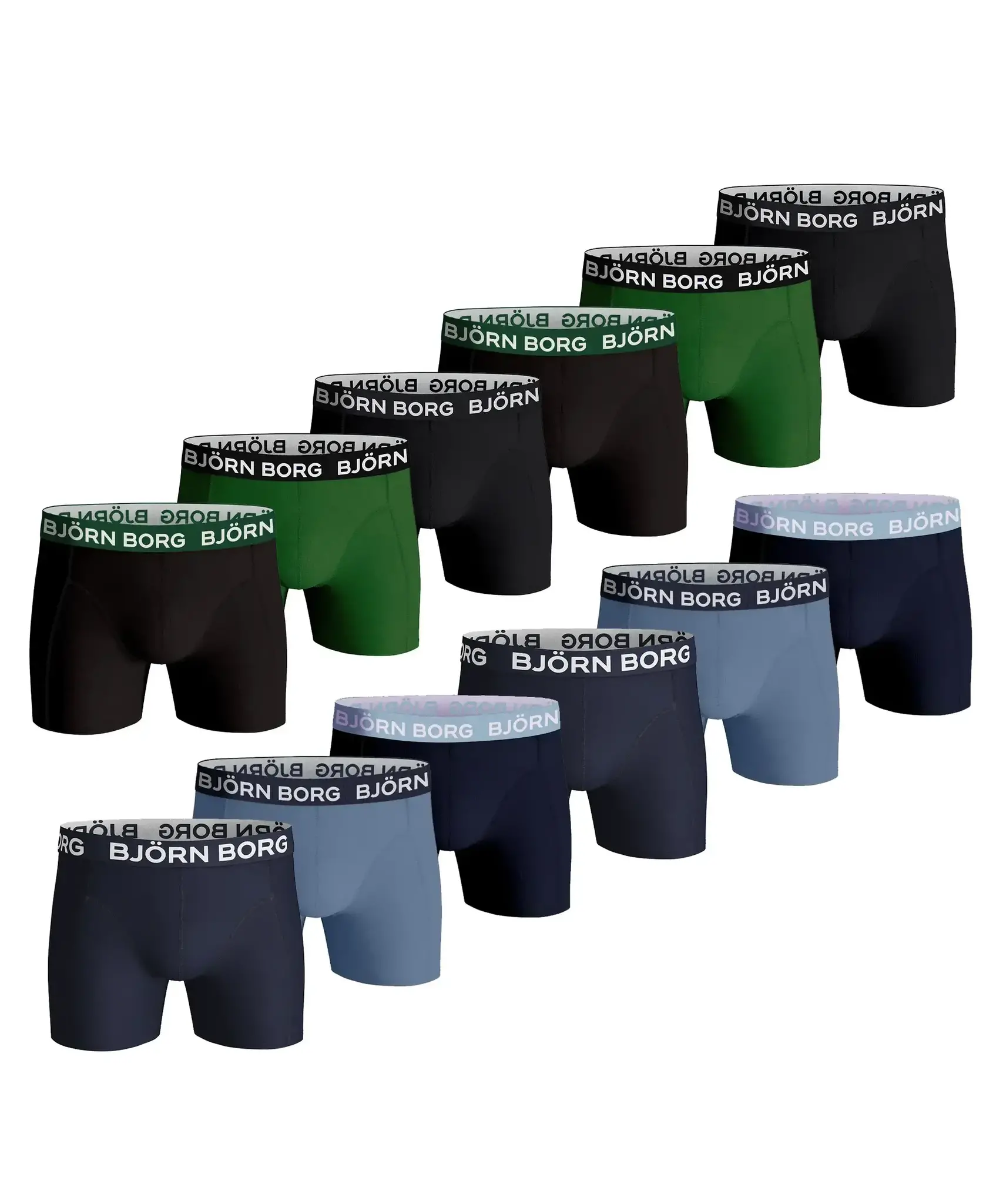 Bjorn Borg 12-pack heren boxershort - Bjorn borg onderbroeken heren - Katoenen heren ondergoed
