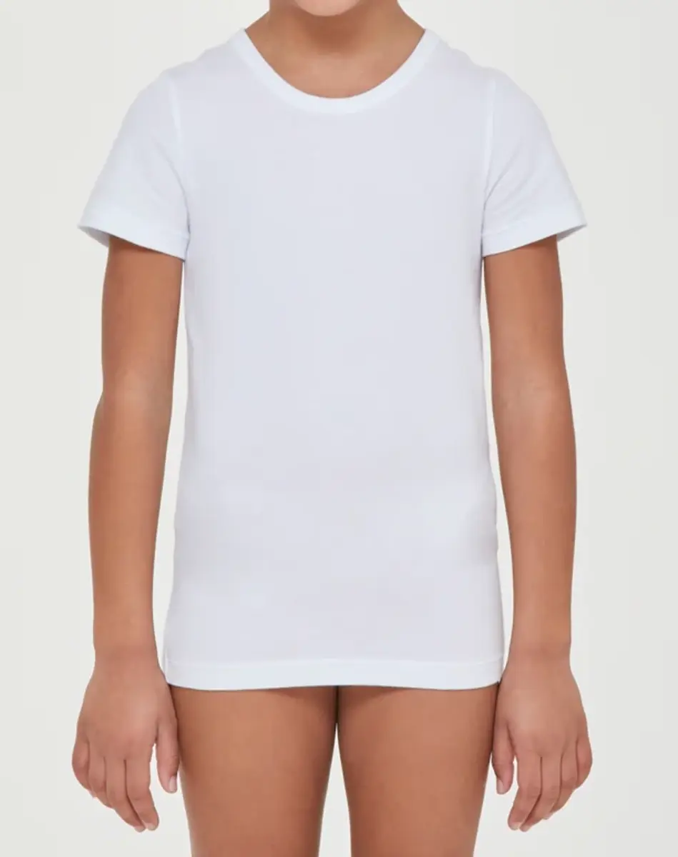 Beeren kinder/ jongens T-shirt korte mouw - Ondershirt naadloos - 100% katoen