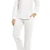 Pastunette Deluxe dames pyjama satijn - Snow