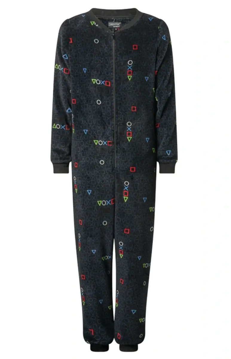 Outfitter fleece jongens onesie - Blox - Warme onesie