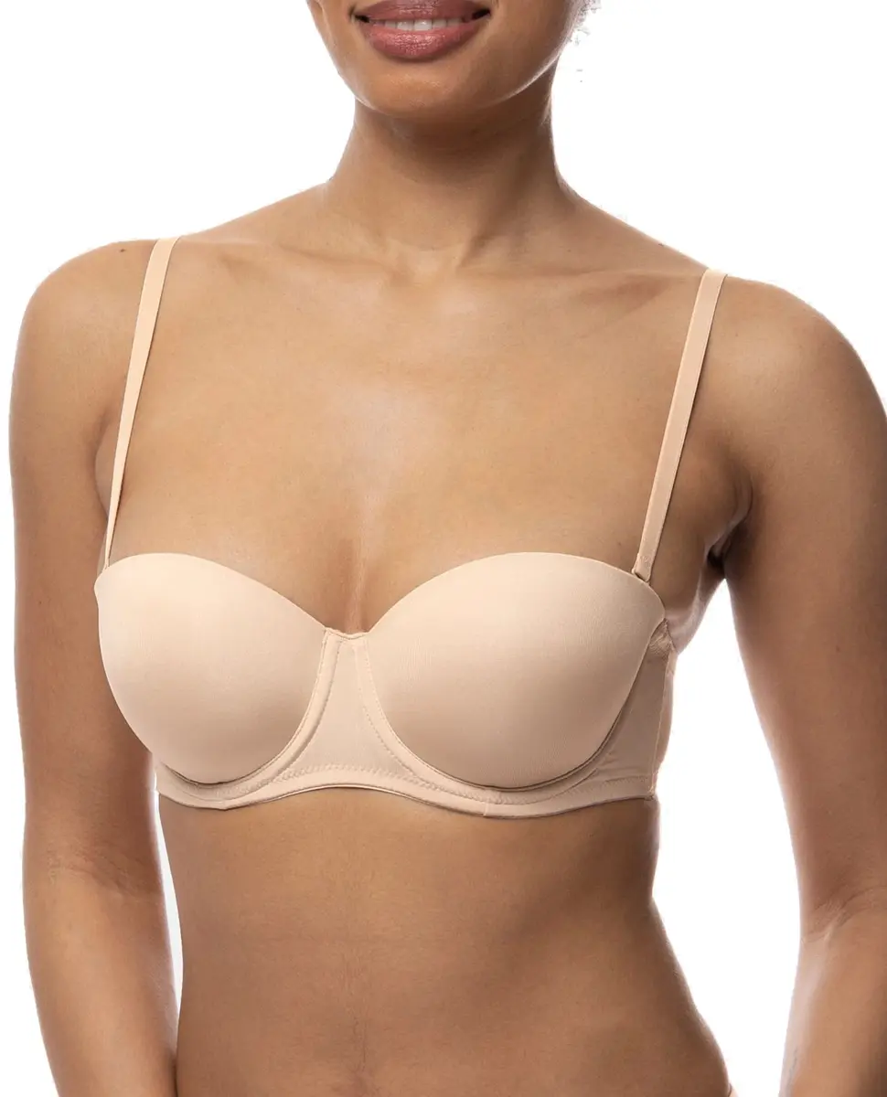 Dorina Balconette BH - Strapless - Michelle - Bh met verwijderbare bandjes - Wit - Zwart - Huidskleur Dorina Balconette BH - Strapless - Michelle - Bh met verwijderbare bandjes - Wit - Zwart - Huidskleur