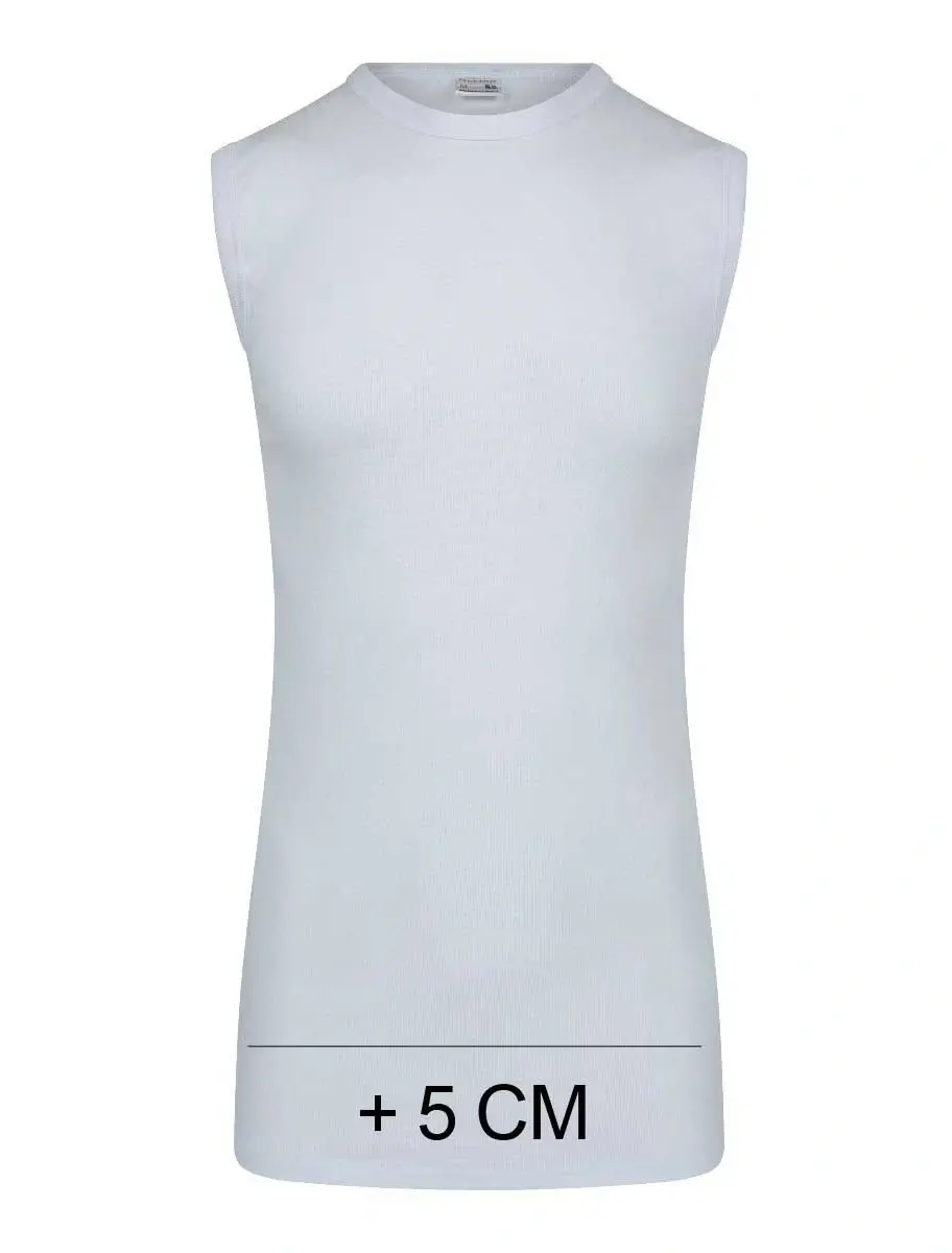 Beeren heren mouwloos shirt katoen Extra lang - Shirt zonder mouwen - wit en zwart Ondershirt Beeren heren mouwloos shirt katoen Extra lang - Shirt zonder mouwen - wit en zwart Ondershirt