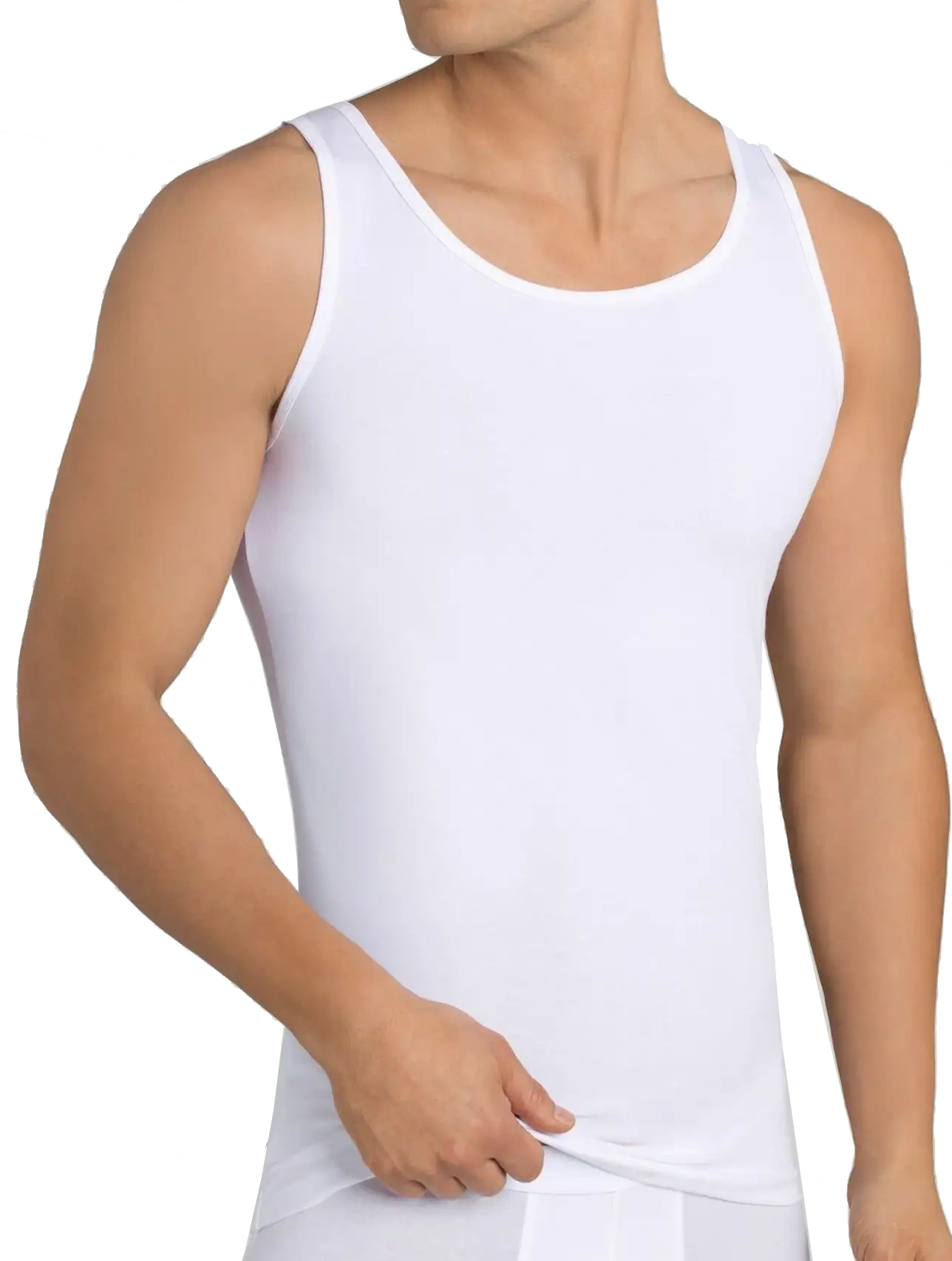 Sloggi 24/7 - 2-pack heren hemden - Tanktop - Elastisch katoenen heren onderhemd - Aansluitende hemden heren