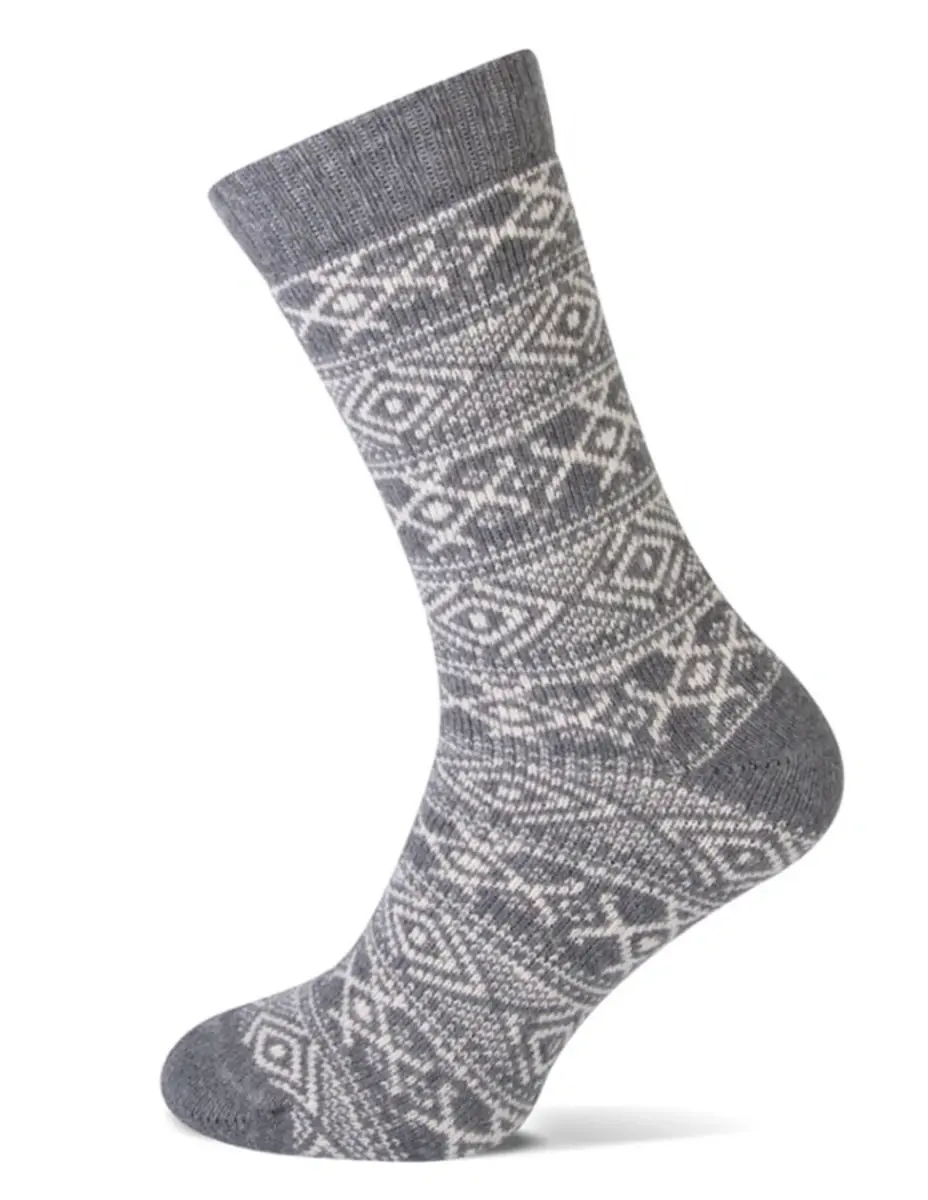 Homesocks bedsokken met wol - Warme huissokken voor de winter - Norwegian winter print - Slaapsokken Homesocks bedsokken met wol - Warme huissokken voor de winter - Norwegian winter print - Slaapsokken