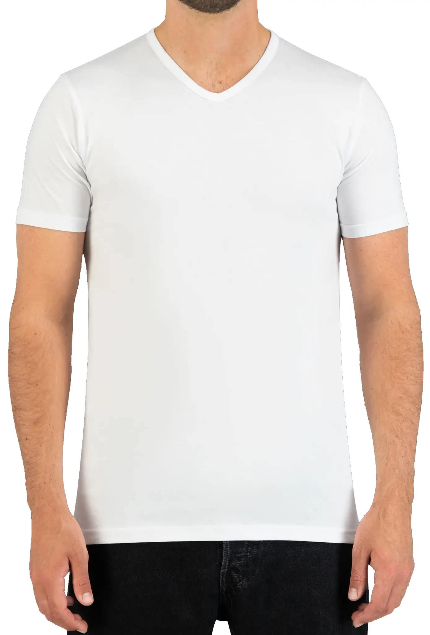 Beeren T-shirt V-hals M3000, Extra Lang