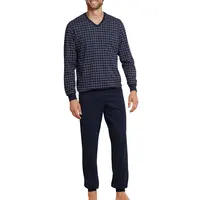 Schiesser pyjama heren katoen - Dark Sapphire - Nos Schiesser pyjama heren katoen - Dark Sapphire - Nos