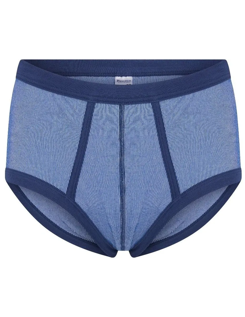 Beeren heren slip met gulp - blauwe streep M2000 Beeren heren slip met gulp - blauwe streep M2000