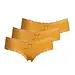 J&C dames string / hipster 3-pack kant 1610/1604 - Kanten ondergoed - Kanten ondergoed - Microfiber - Geel
