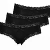 J&C dames string / hipster 3-pack kant 1610/1604