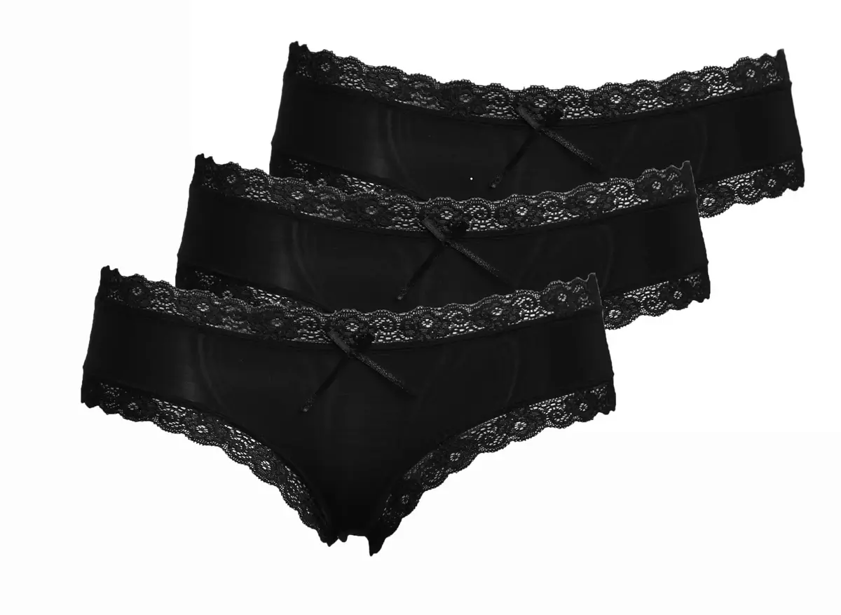 J&C dames string / hipster 3-pack kant 1610/1604 - Kanten ondergoed - Kanten ondergoed - Microfiber J&C dames string / hipster 3-pack kant 1610/1604 - Kanten ondergoed - Kanten ondergoed - Microfiber