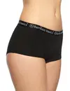 Bamboo Basics 2-pak Hipsters dames - Iris - Bamboe dames short zwart - Hipster ondergoed dames - Elastische band