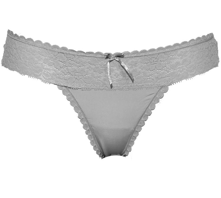 J&C dames string Kant 1605 - Kanten microfiber dames string