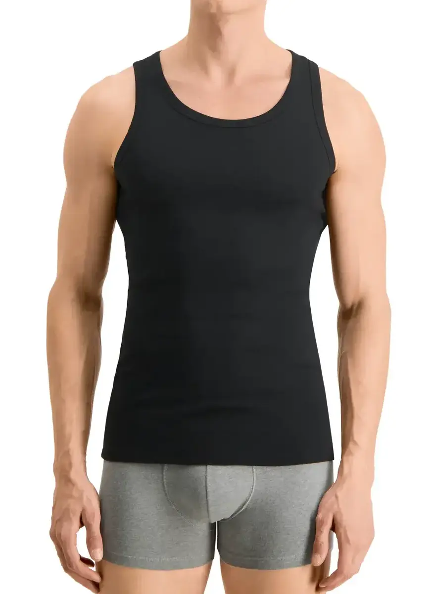 Puma 2-Pack heren hemden - Basic Tanktop - Katoenen onderhemd slim fit - Ronde hals - Zonder mouwen