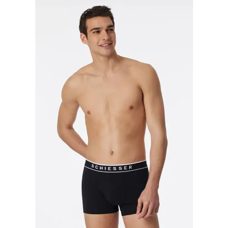 Schiesser 5 Pack Boxer In Cotone Biologico Per Bambino - 95/5 Cotone Bio, Taglie 92-140