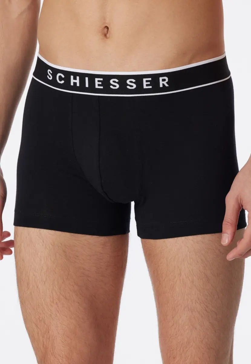 Schiesser 3-pack heren boxershorts 95/5 - Katoen - Mannen ondergoed Biologisch katoen - Elastische band - Duurzaam