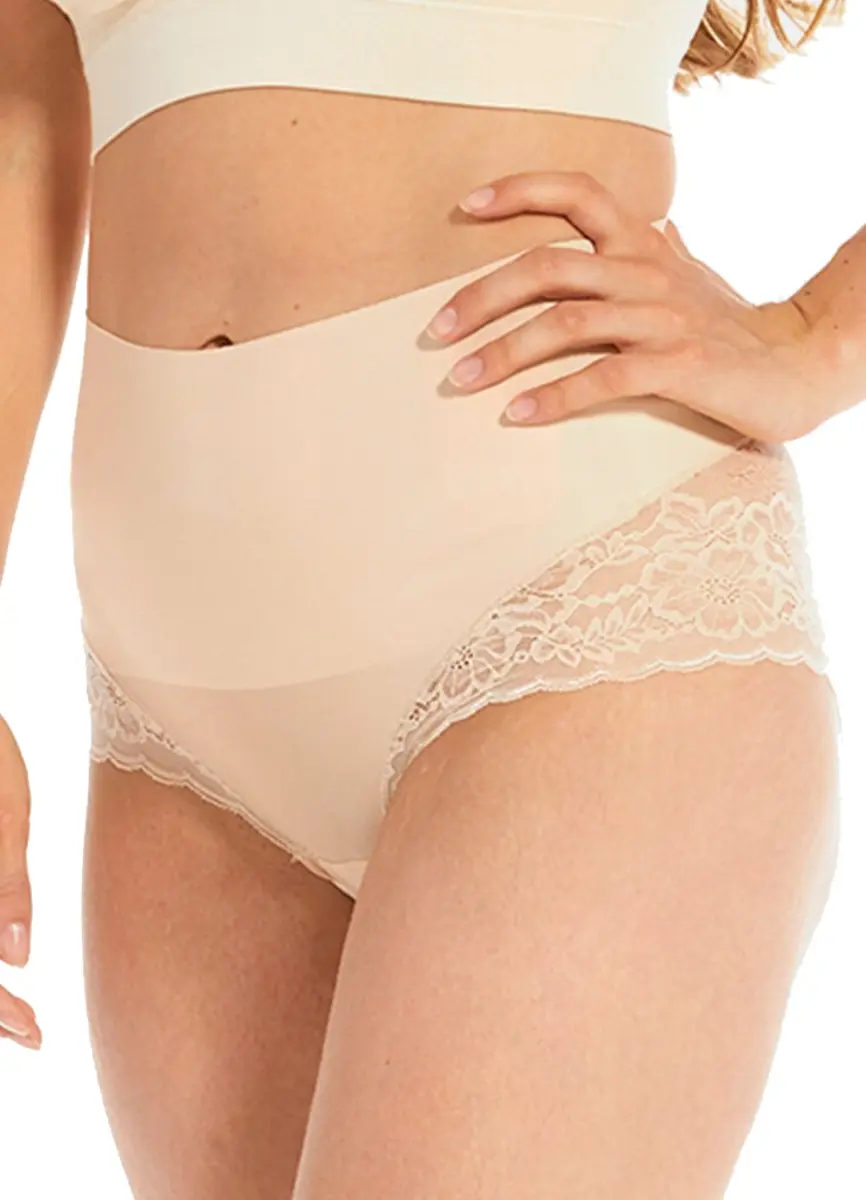 Magic sterke buik corrigerende slip - Tummy shaper Lace - Kanten shapewear slip voor een platte buik