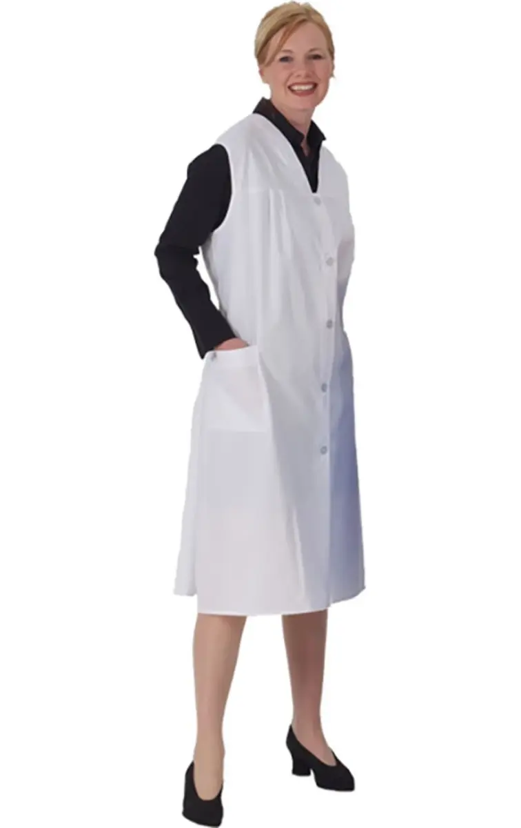 Schriks Jasschort wit mouwloos - Stevige schort