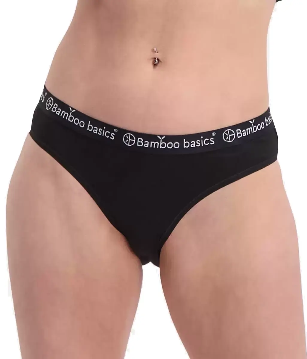 Bamboo Basics 3-pak lage slips dames - Yara - Zwarte dames bikini slips - Vrouwen onderbroek Bamboo Basics 3-pak lage slips dames - Yara - Zwarte dames bikini slips - Vrouwen onderbroek