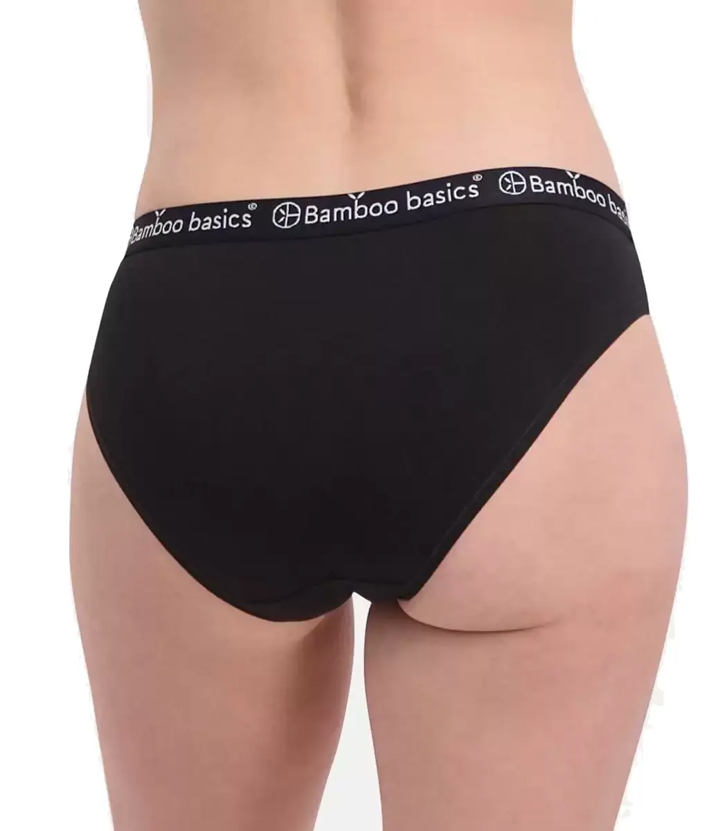 Bamboo Basics 3-pak lage slips dames - Yara - Zwarte dames bikini slips - Vrouwen onderbroek Bamboo Basics 3-pak lage slips dames - Yara - Zwarte dames bikini slips - Vrouwen onderbroek