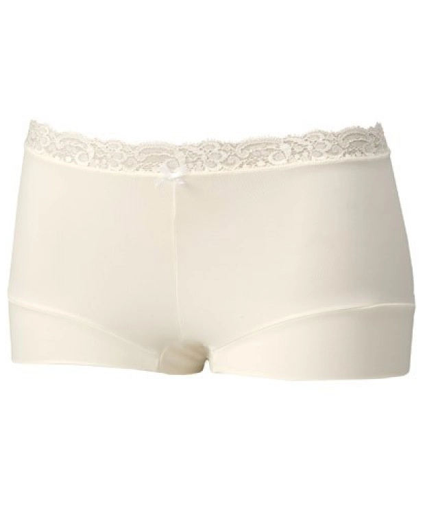 Avet kanten boxershort dames 38832 - Dames onderbroek - kanten ondergoed -badstof kruisje - wit en zwart