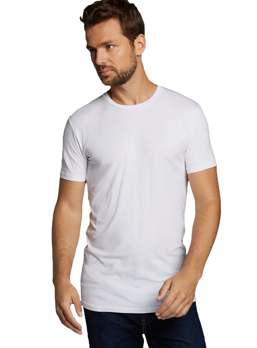 Bamboo Basics 2-pak t-shirt ronde hals - Ruben - Bamboe heren ondershirt korte mouw - Wit - Zwart - Donkerblauw - Huidskleur - Witte t shirts hren Bamboo Basics 2-pak t-shirt ronde hals - Ruben - Bamboe heren ondershirt korte mouw - Wit - Zwart - Donkerblauw - Huidskleur - Witte t shirts hren
