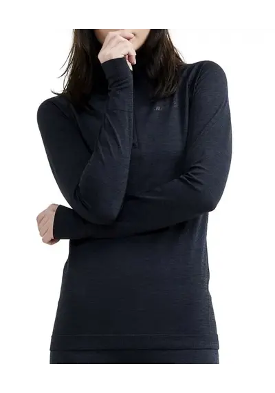 Craft Thermoshirt dames lange mouw met rits - Core dry Craft Thermoshirt dames lange mouw met rits - Core dry
