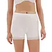 Fine Woman dames boxershort met kort pijpje - Elastisch katoenen kanten onderbroek - Wit