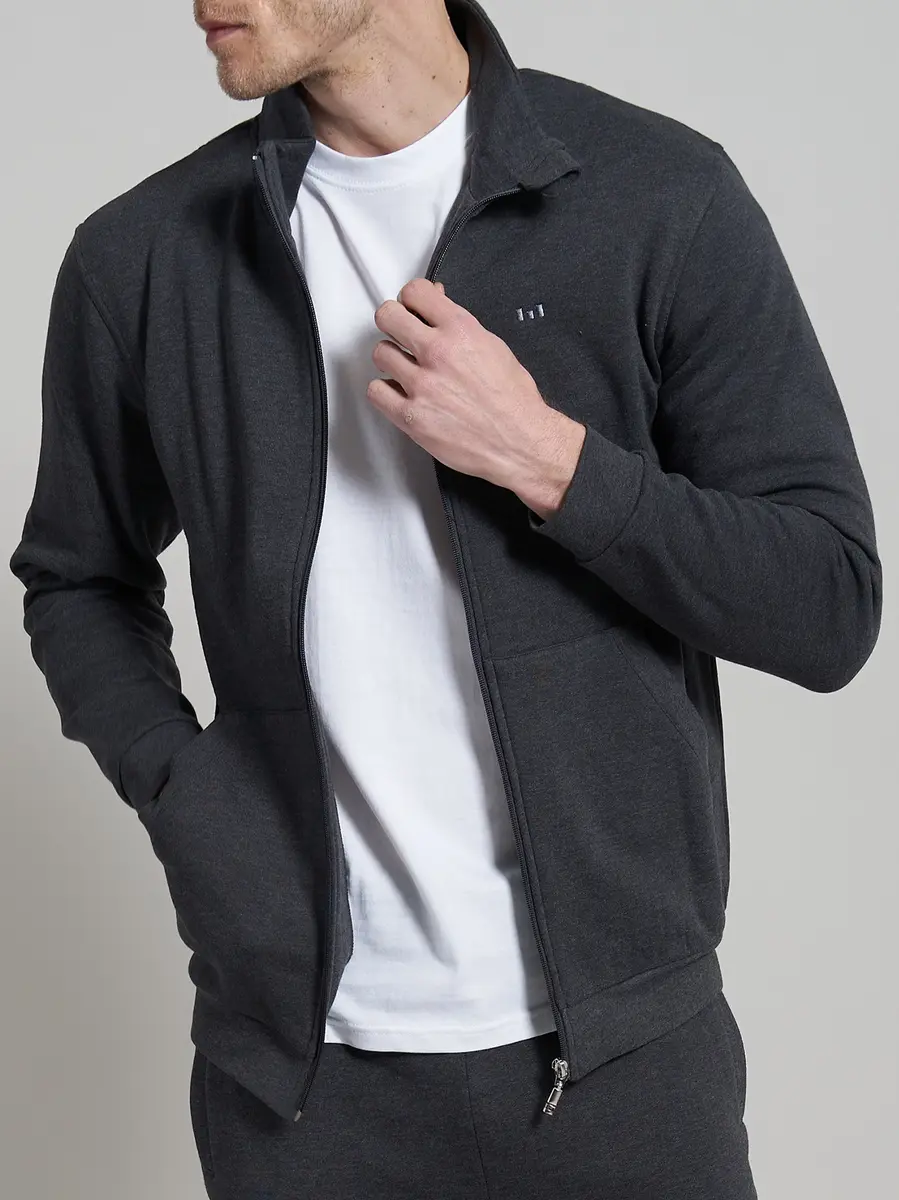 Gotzburg heren huispak vest - Klimat Aktive - 550247 - Pyjama jasje met rits