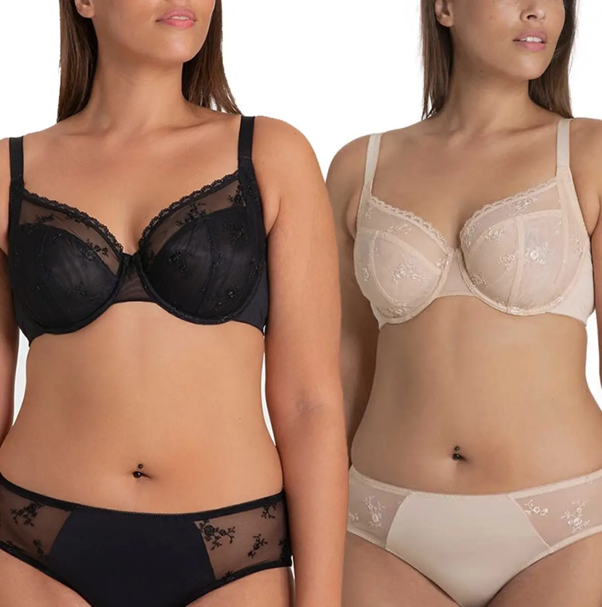 Dorina 2-pack Beugel Bh's - Zonder vulling - Grote maten bh