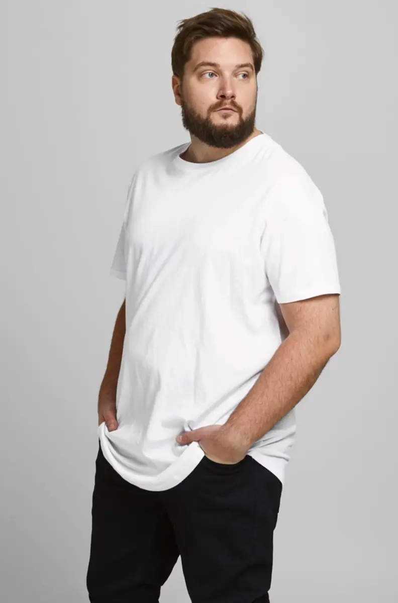 Jack & Jones grote maat heren T-shirt - ronde hals - Big sizes heren ondershirt korte mouwen