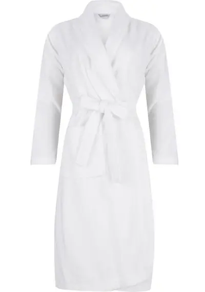 Pastunette / Pasha dames Badjas Fleece/badstof - White Pastunette / Pasha dames Badjas Fleece/badstof - White