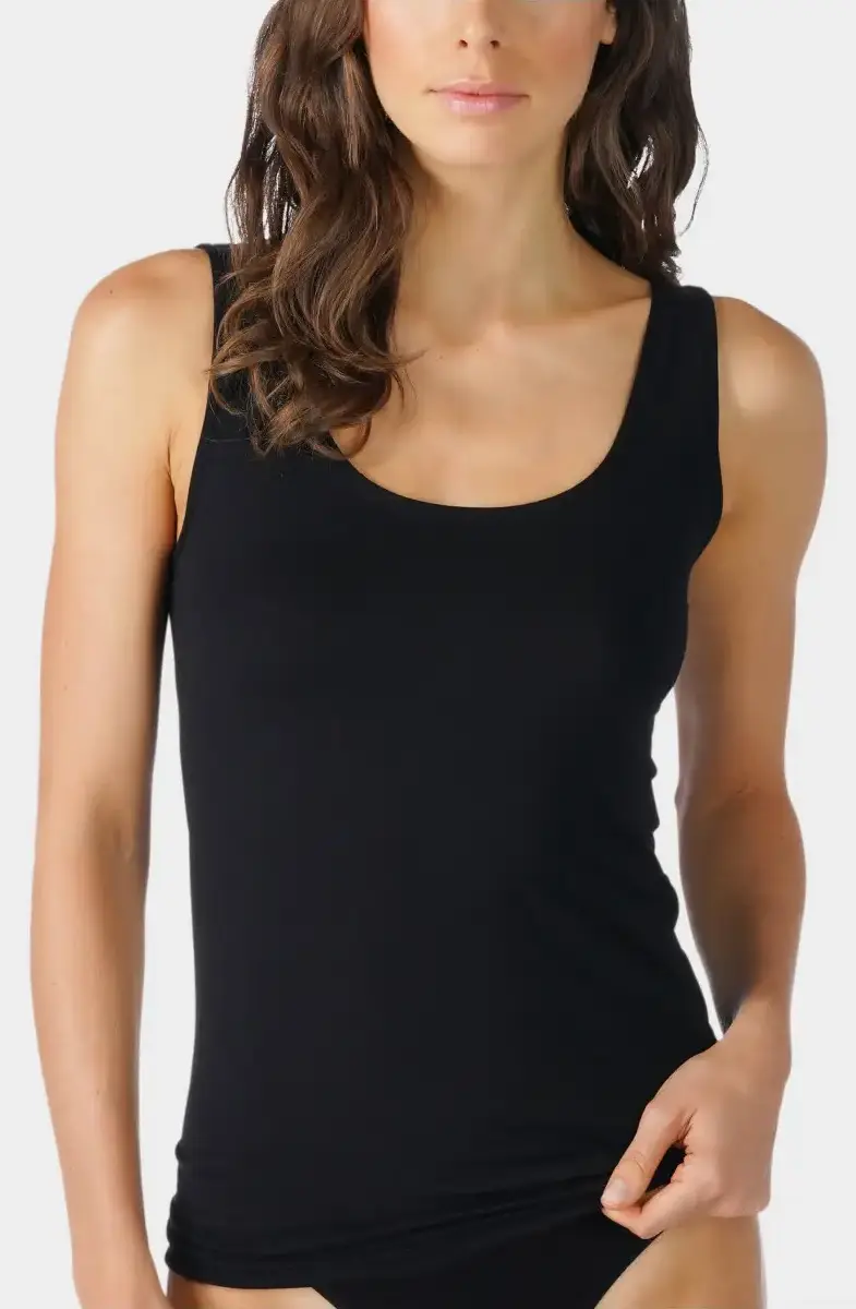 Mey Organic dames brede band hemd - Naadloos Biologisch katoenen dames onderhemd - Duurzaam