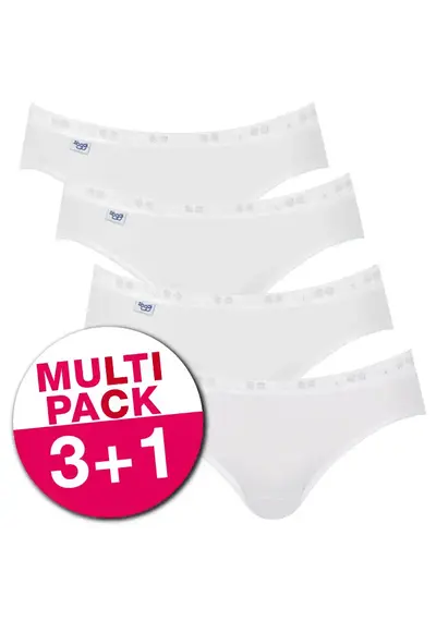Sloggi 4-pack Basic Mini dames slips (3+1 Gratis)
