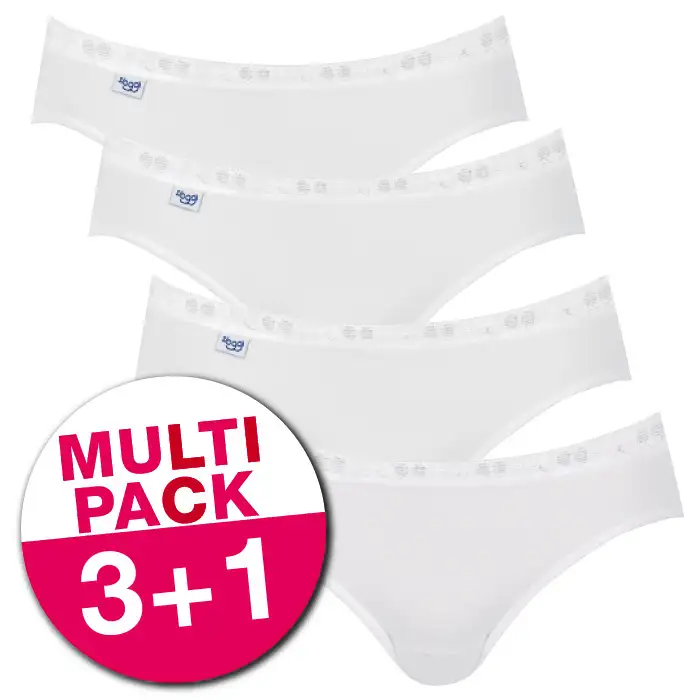 Sloggi 4-pack Basic Mini dames slips (3+1 Gratis)