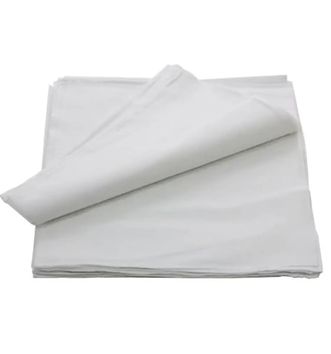 Boeren zakdoek wit uni 55 x 55 cm