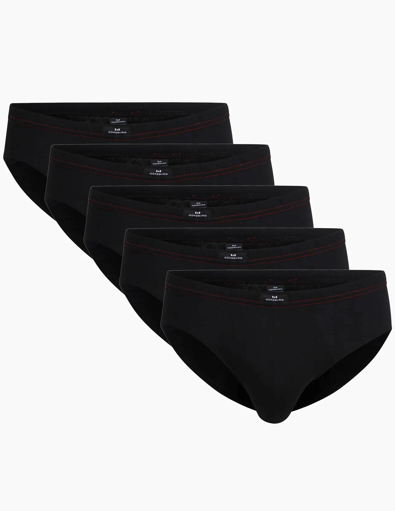 Gotzburg 5-pack heren slips zwart - 740921 - Zwart heren ondergoed multipack