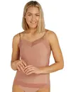 Ten Cate Secrets kanten dames hemd Spaghetti - Hazelnoot - Invisible dames onderhemd naadloos