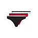 Tommy Hilfiger 3-Pack Dames Strings - Thong - Katoenen strings dames laag - Combi