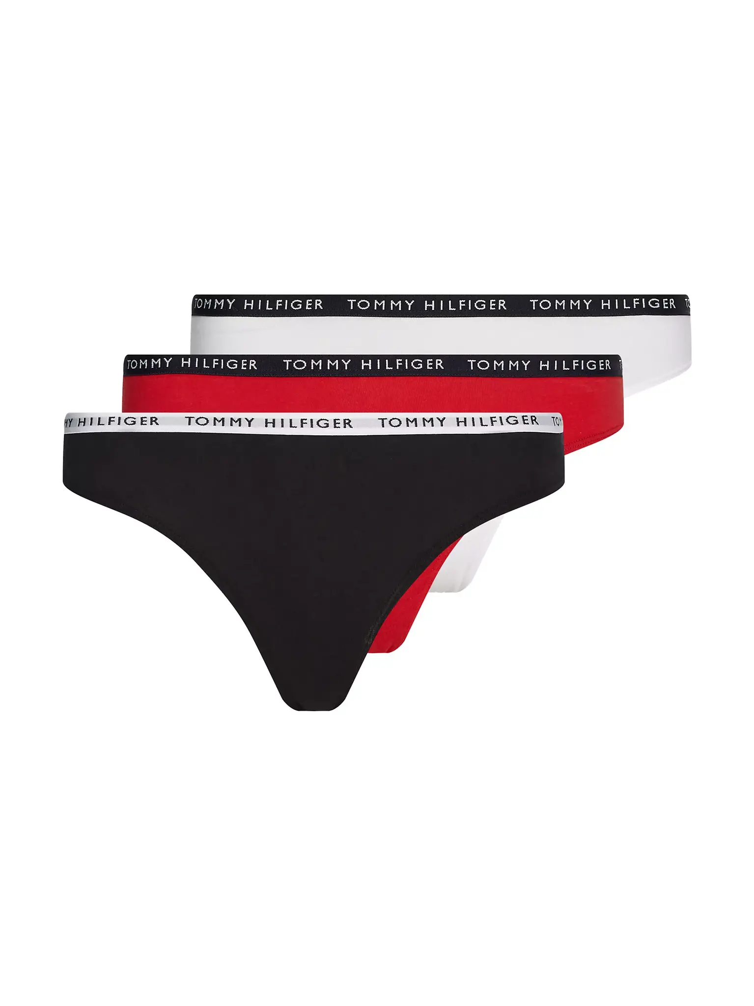Tommy Hilfiger 3-Pack Dames Strings - Thong - Katoenen strings dames laag