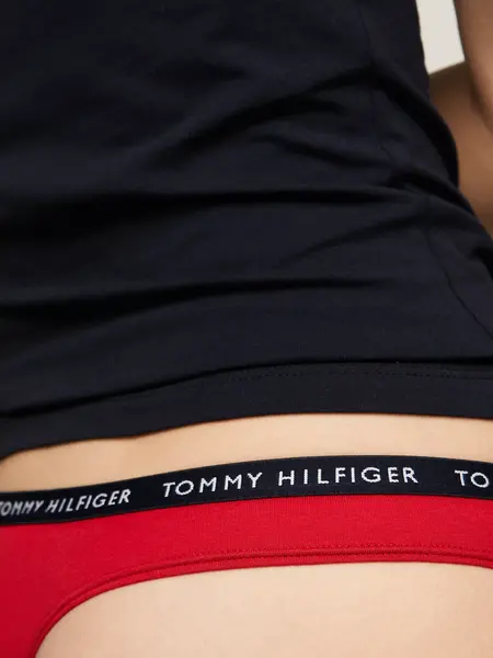 Tommy Hilfiger 3-Pack Dames Strings - Thong - Katoenen strings dames laag Tommy Hilfiger 3-Pack Dames Strings - Thong - Katoenen strings dames laag