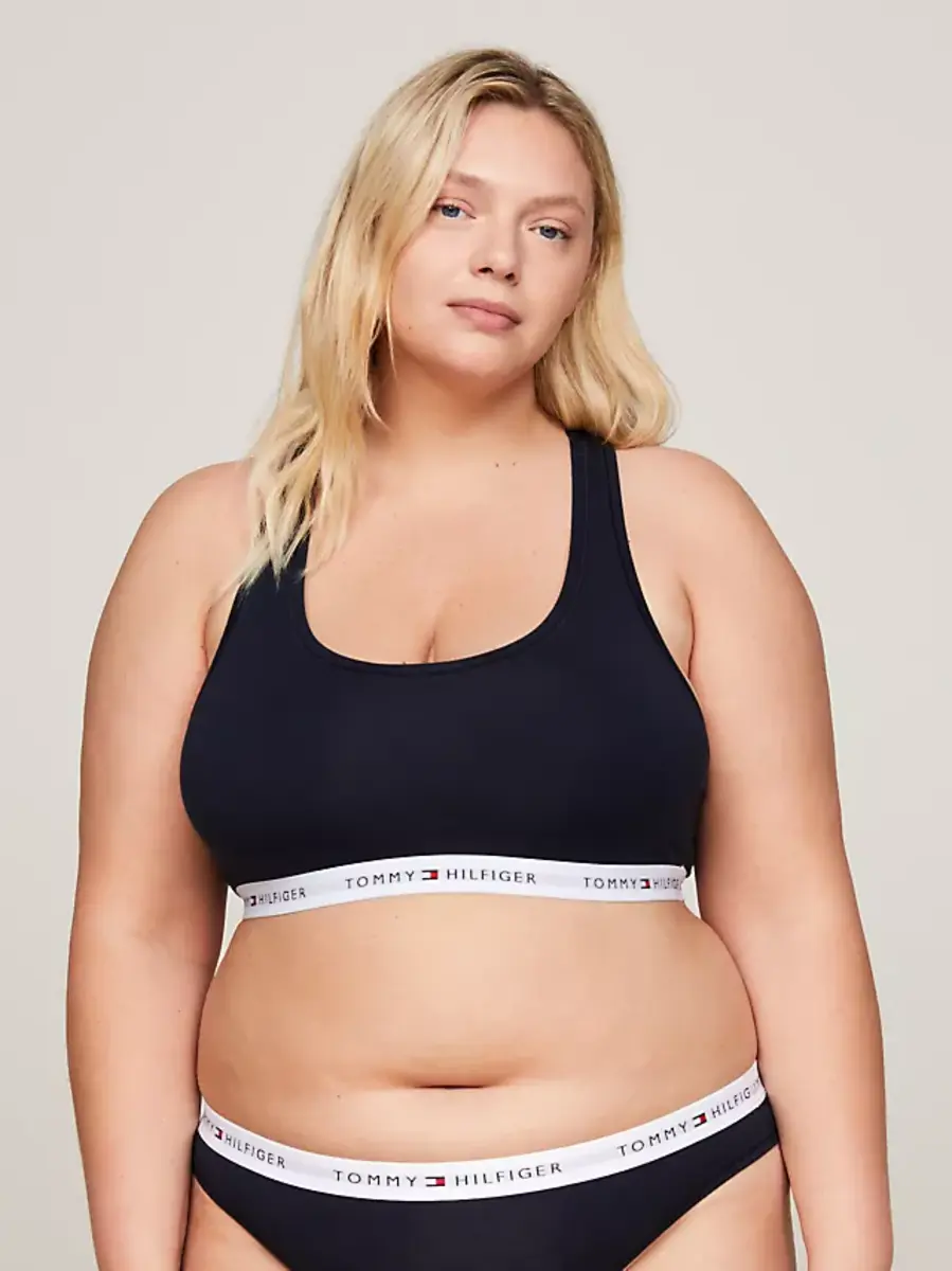 Tommy Hilfiger Bralette dames - Top - Katoenen Bh Top - Diepe hals